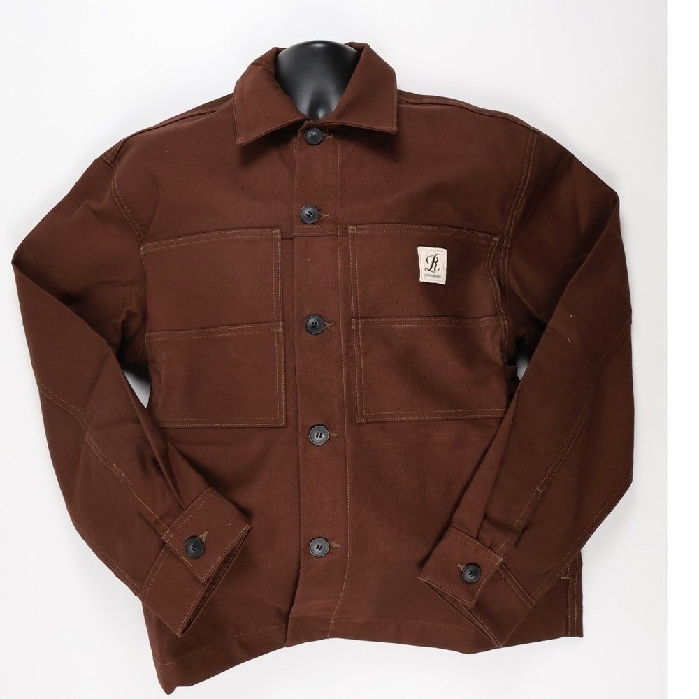 AGOLDE x RSVP Gallery Erving Shirt Jacket Wynwood Brown NWOT Men's S